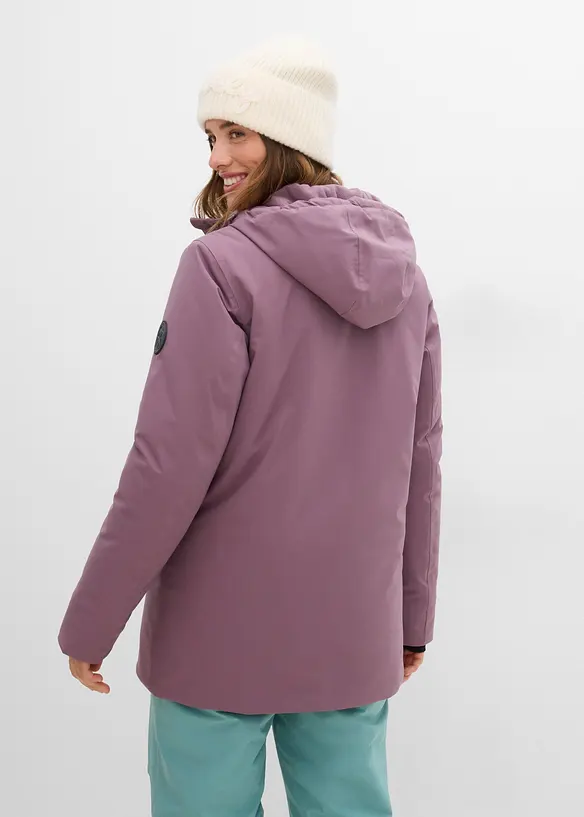 wasserdichte Ski Funktions-Jacke in lila von hinten (im Anschnitt) - bonprix