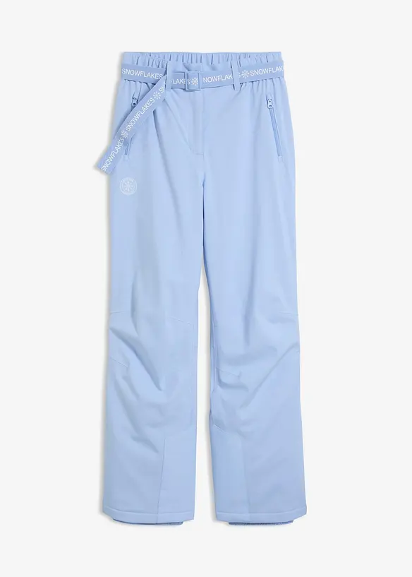 Ski-Thermohose mit Fleecefutter, wasserdicht in blau von vorne - bonprix Ski-Thermohose mit Fleecefutter, wasserdicht in blau von vorne - bonprix