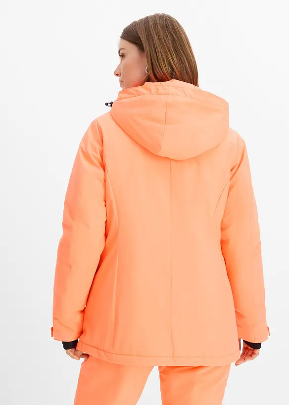 Wasserabweisende Skijacke in pink von hinten (im Anschnitt) - bonprix