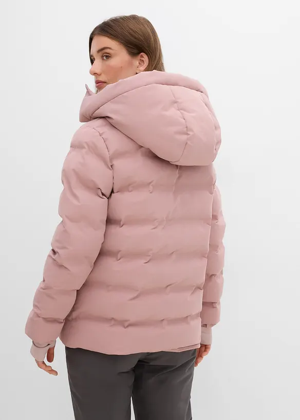 Wasserabweisende Skijacke in rosa von hinten (im Anschnitt) - bonprix