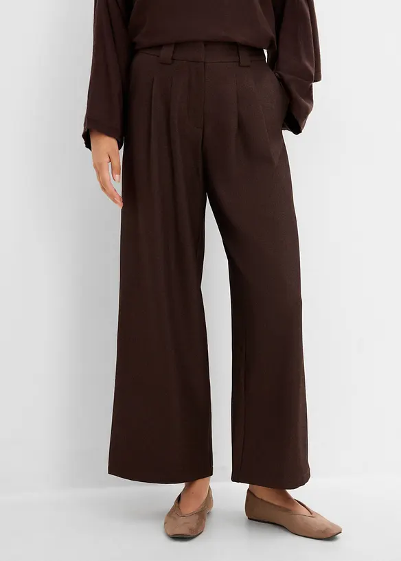 Barrel-Hose aus Twill in braun von vorne - bonprix