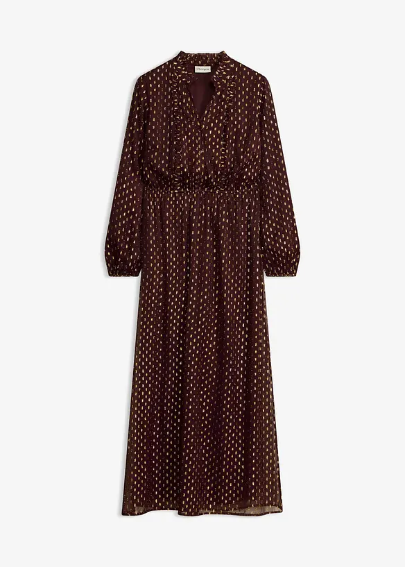 Maxikleid mit Glitzer in rot von vorne - bonprix Maxikleid mit Glitzer in rot von vorne - bonprix