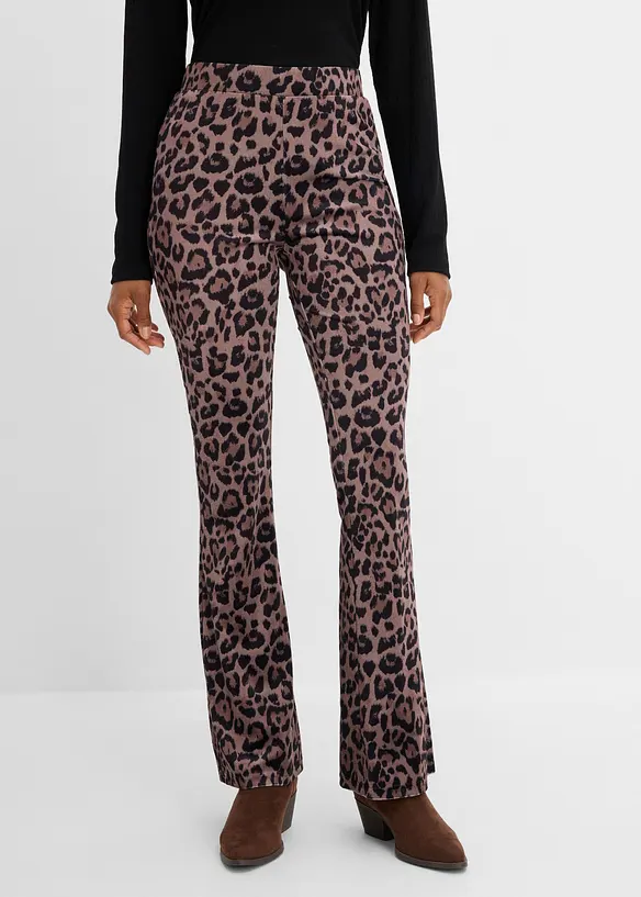 Leggings aus softem Samt in braun von vorne - bonprix Leggings aus softem Samt in braun von vorne - bonprix