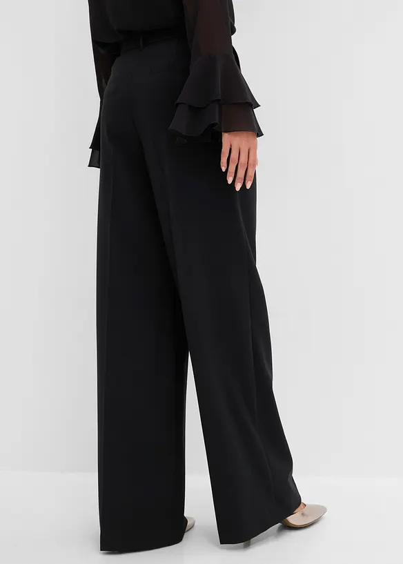 Marlenehose in schwarz von hinten - bonprix