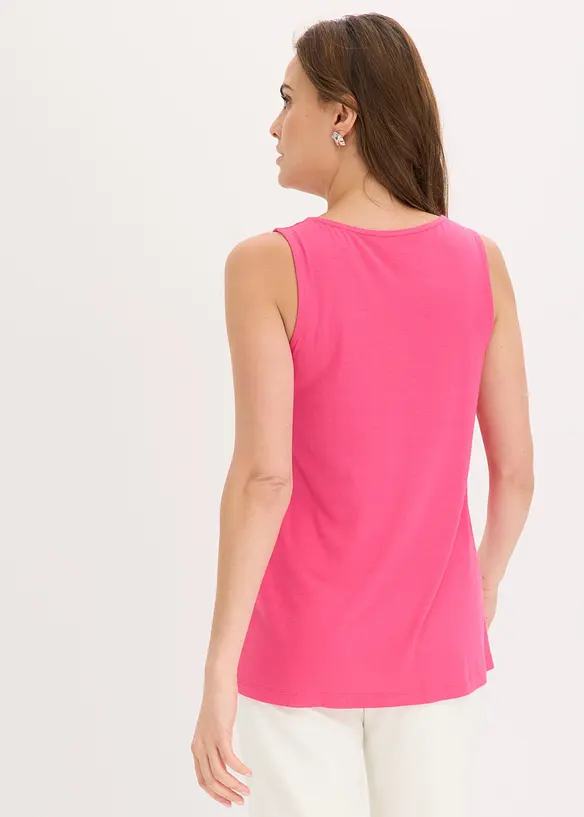 Top mit Zipper in pink von hinten (im Anschnitt) - bonprix Top mit Zipper in pink von hinten (im Anschnitt) - bonprix
