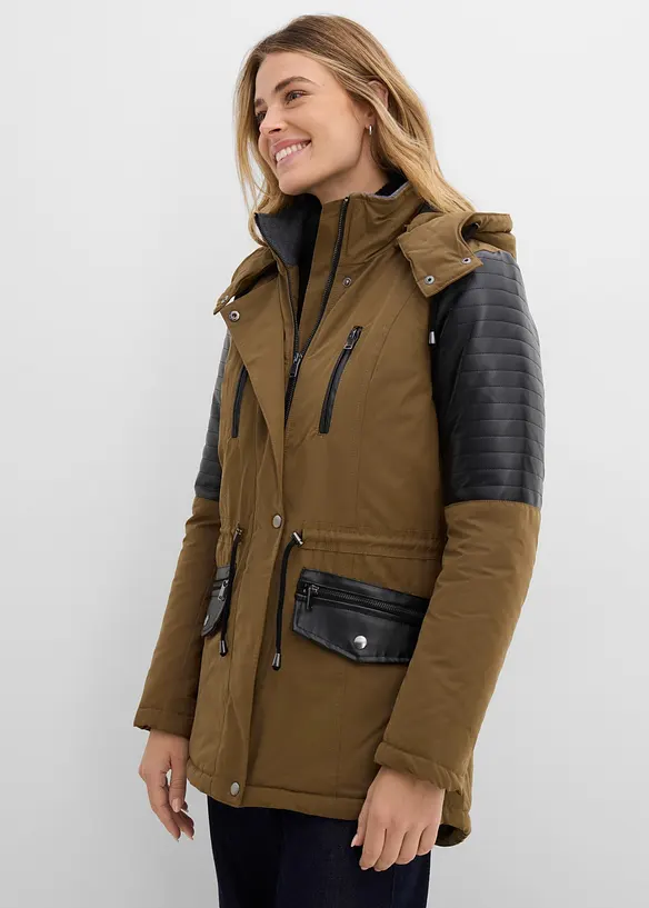 Parka in grün von vorne (im Anschnitt) - bonprix