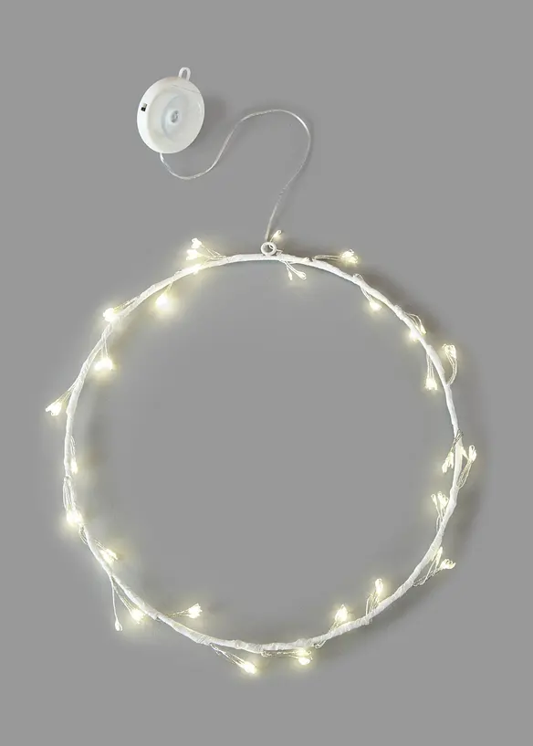 LED-Hängedeko Kreis in weiß von vorne - bonprix
