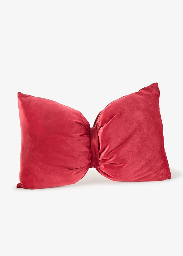 Dekoratives Kissen in Schleifen Form in rot von vorne - bonprix Dekoratives Kissen in Schleifen Form in rot von vorne - bonprix