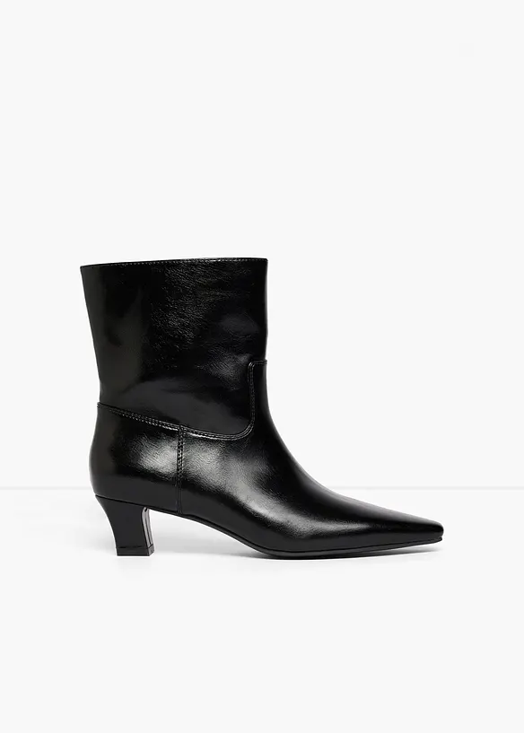 Stiefeletten mit hohem Absatz in schwarz - bonprix