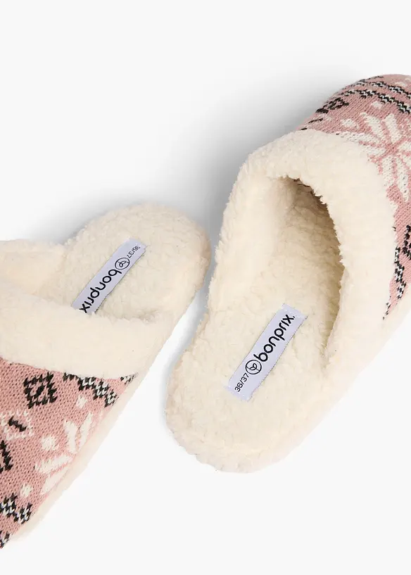 Hausschuhe in beige - bonprix