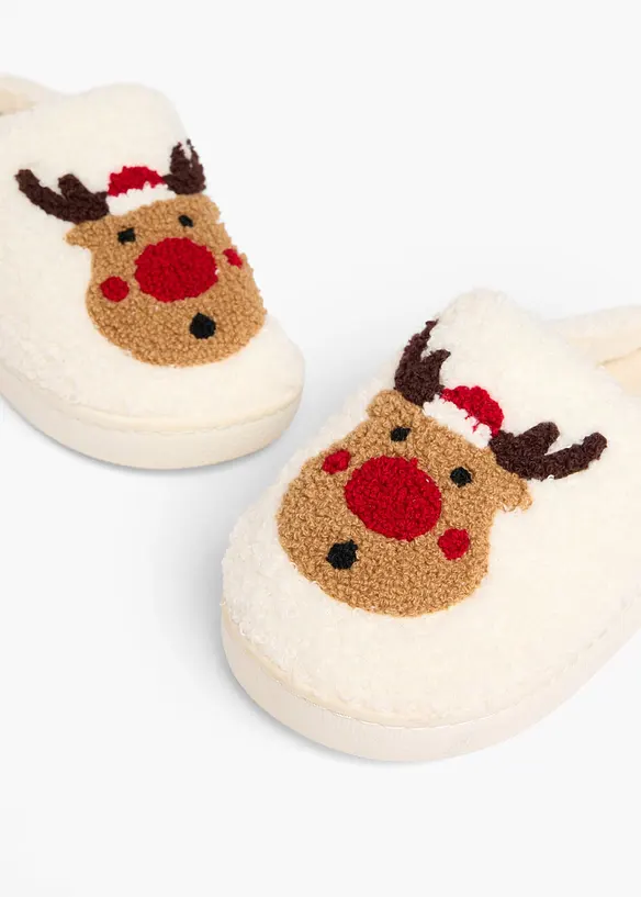 Hausschuhe in beige - bonprix