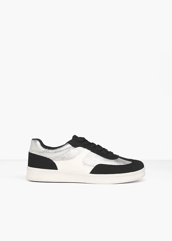 Gefütterter Sneaker in grau - bonprix