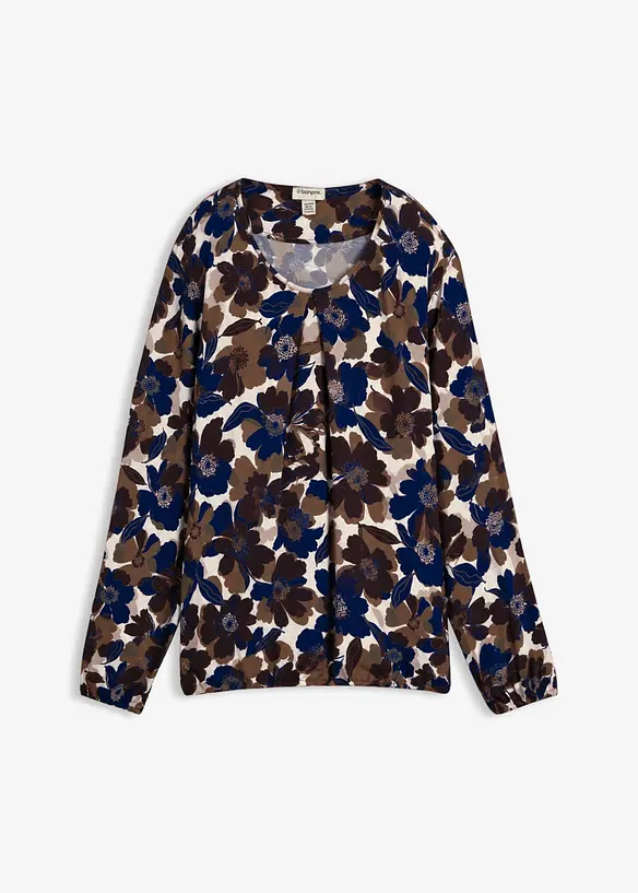 Shirt aus fließender Viskose in blau von vorne - bonprix Shirt aus fließender Viskose in blau von vorne - bonprix