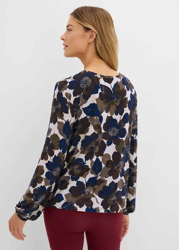 Shirt aus fließender Viskose in blau von hinten (im Anschnitt) - bonprix Shirt aus fließender Viskose in blau von hinten (im Anschnitt) - bonprix