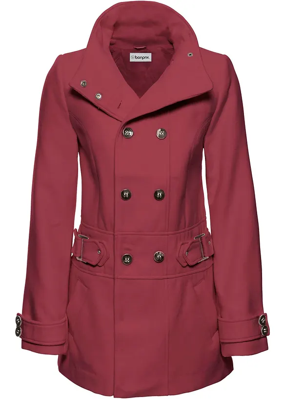 Kurzmantel, Petite in rot von vorne - bonprix
