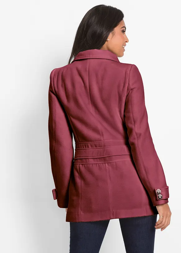 Kurzmantel, Petite in rot von hinten (Totalaufnahme) - bonprix