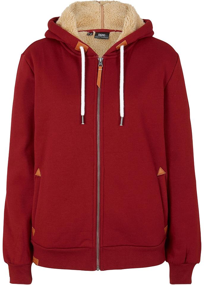 Sweatjacke Teddyfutter Damen