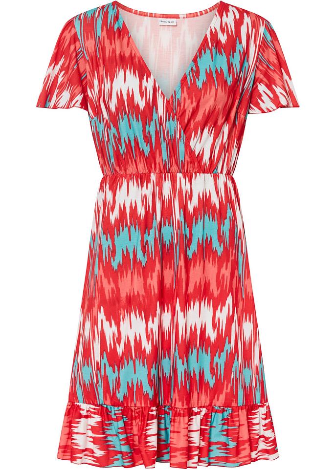 sommerliches Kleid mit modischem Druck. - rot, regular | bonprix