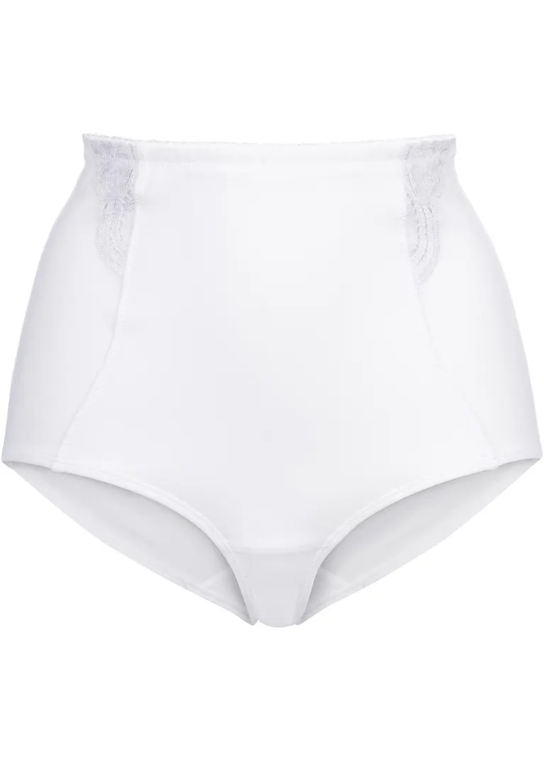 Shape Panty mit starker Formkraft in weiß von vorne - bonprix