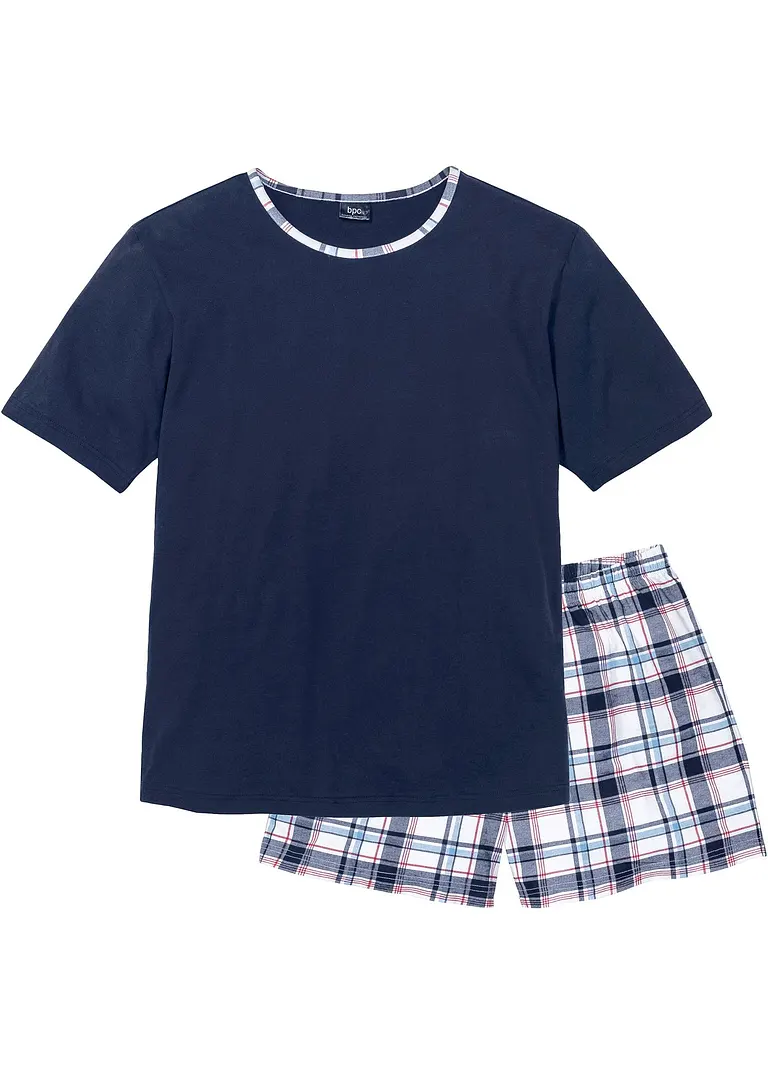 Shorty in blau von vorne - bonprix