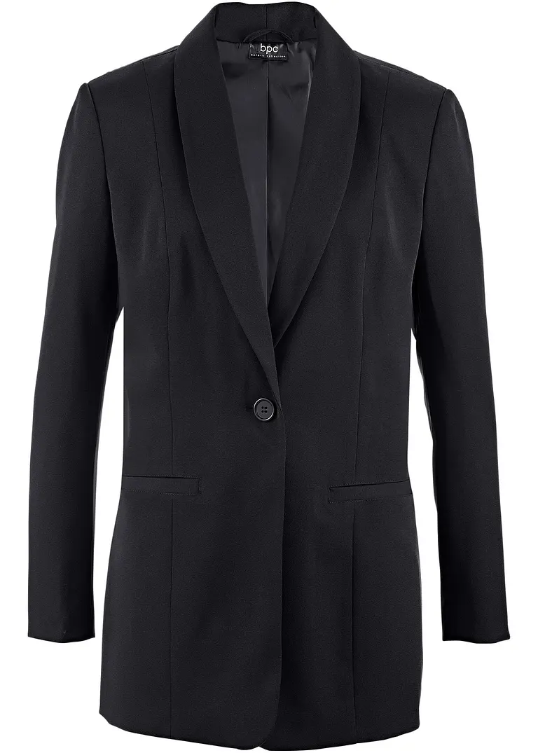 Long-Blazer in schwarz - bonprix