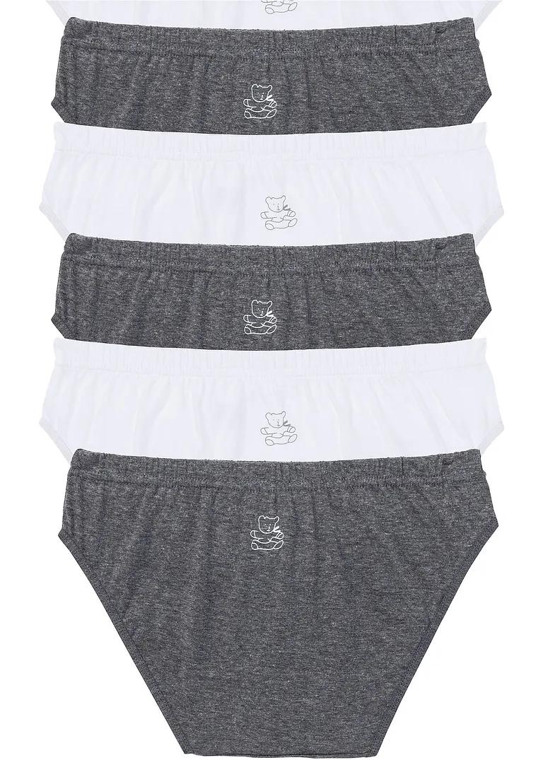 Slip (6er Pack) in weiß von vorne - bonprix
