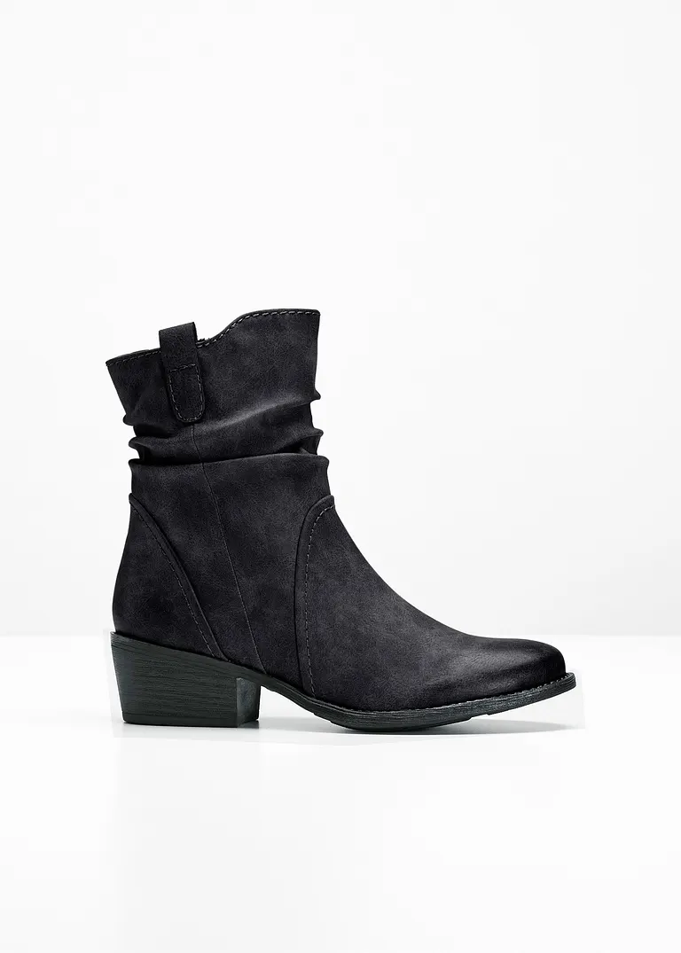 Cowboy Stiefelette in schwarz - bonprix