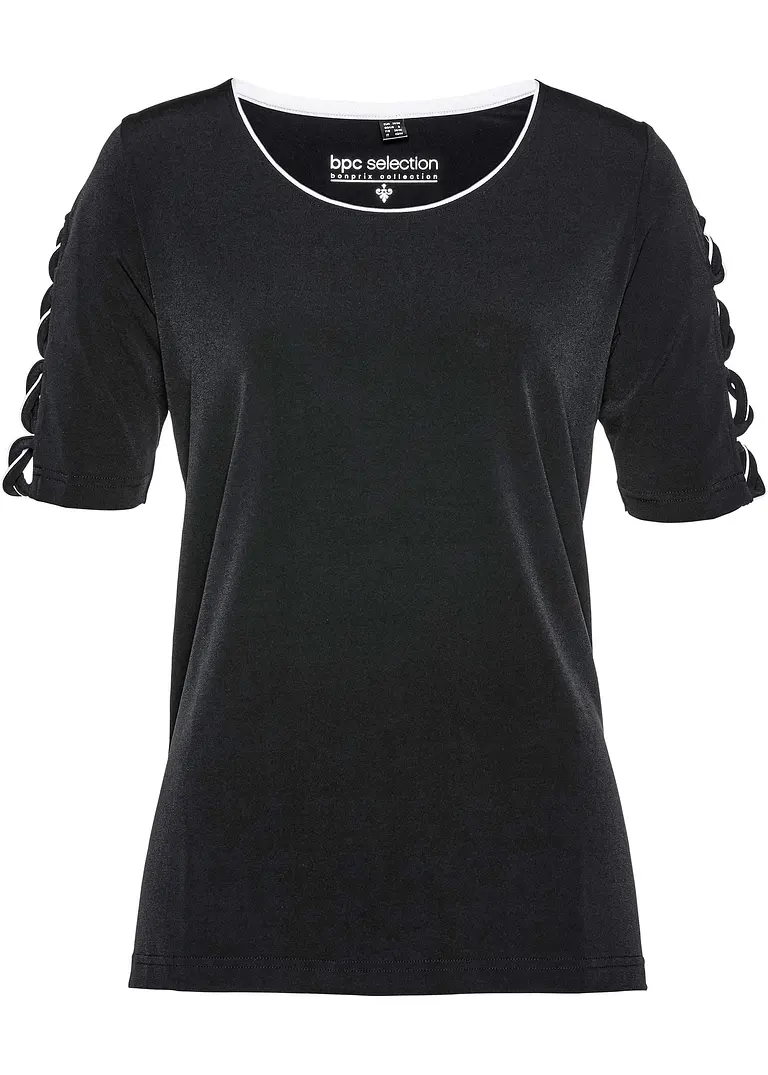 Shirt in schwarz von vorne - bonprix