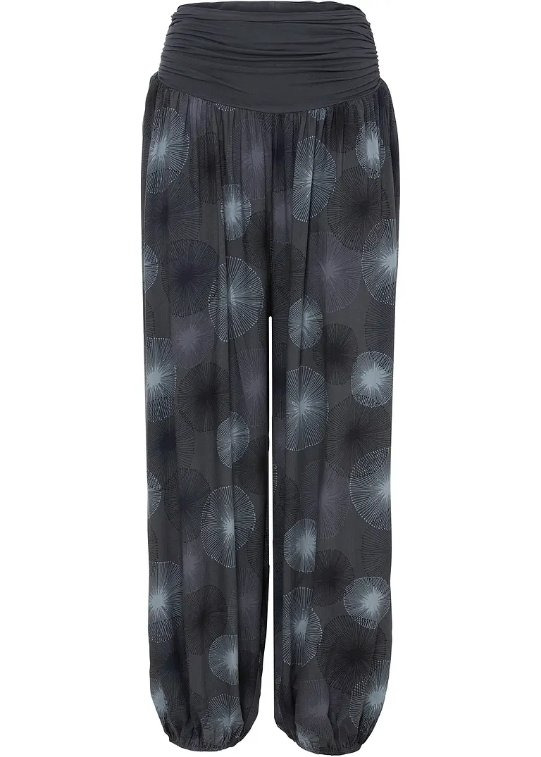 Schlupfhose aus softer Viskose in grau von vorne - bonprix