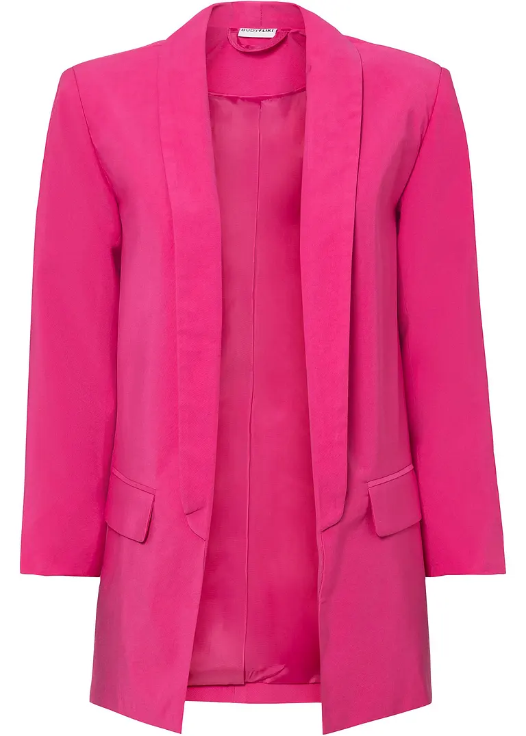 Longblazer in pink von vorne - bonprix
