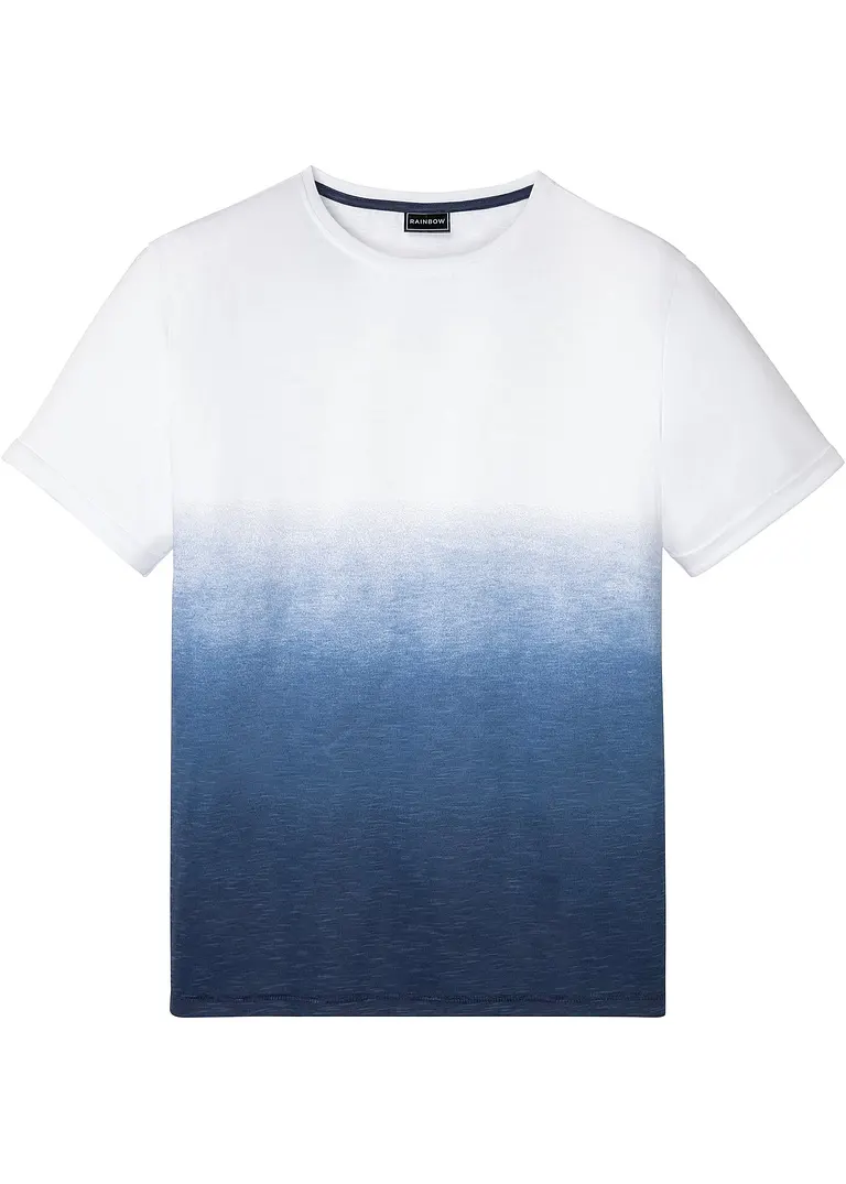 T-Shirt, Slim Fit in weiß von vorne - bonprix