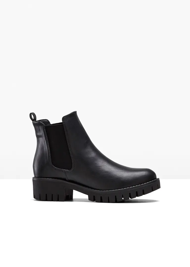 Chelsea Boot in schwarz von vorne - bonprix
