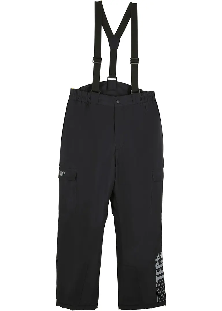 Wasserdichte Skihose in schwarz von vorne - bonprix