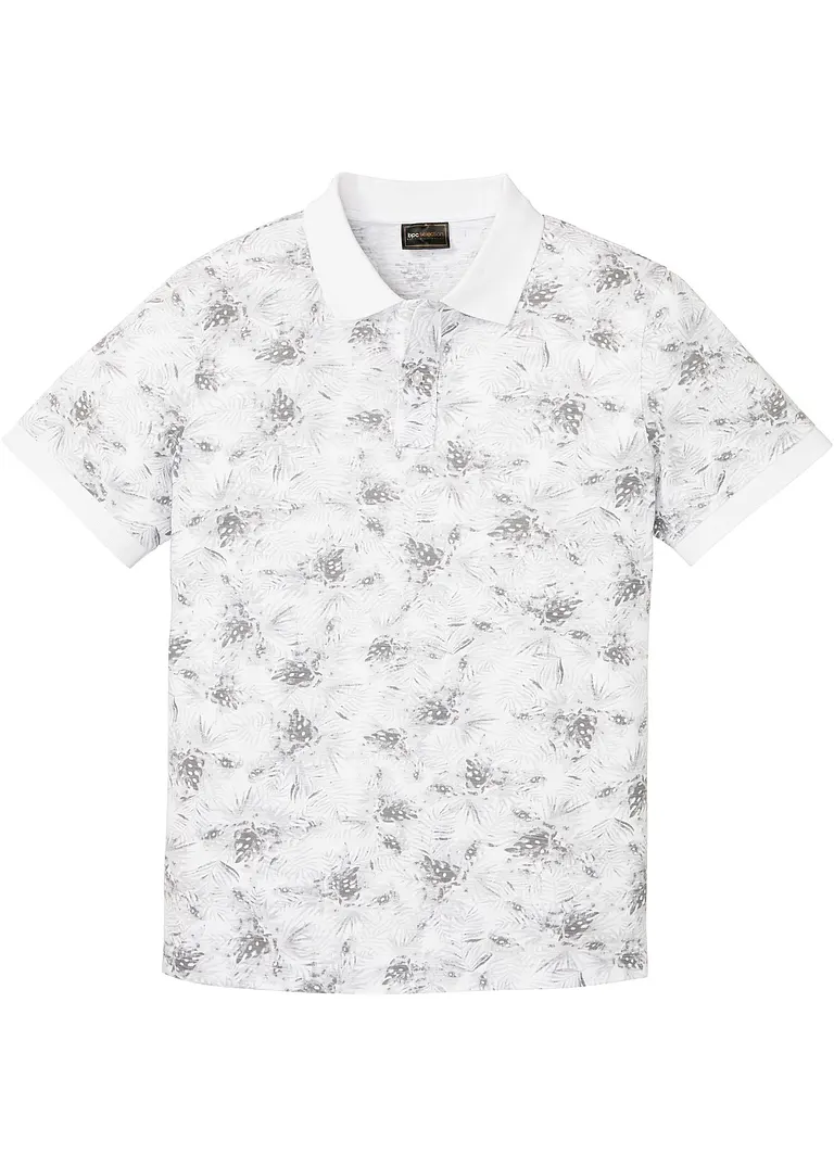 Poloshirt in weiß von vorne - bonprix