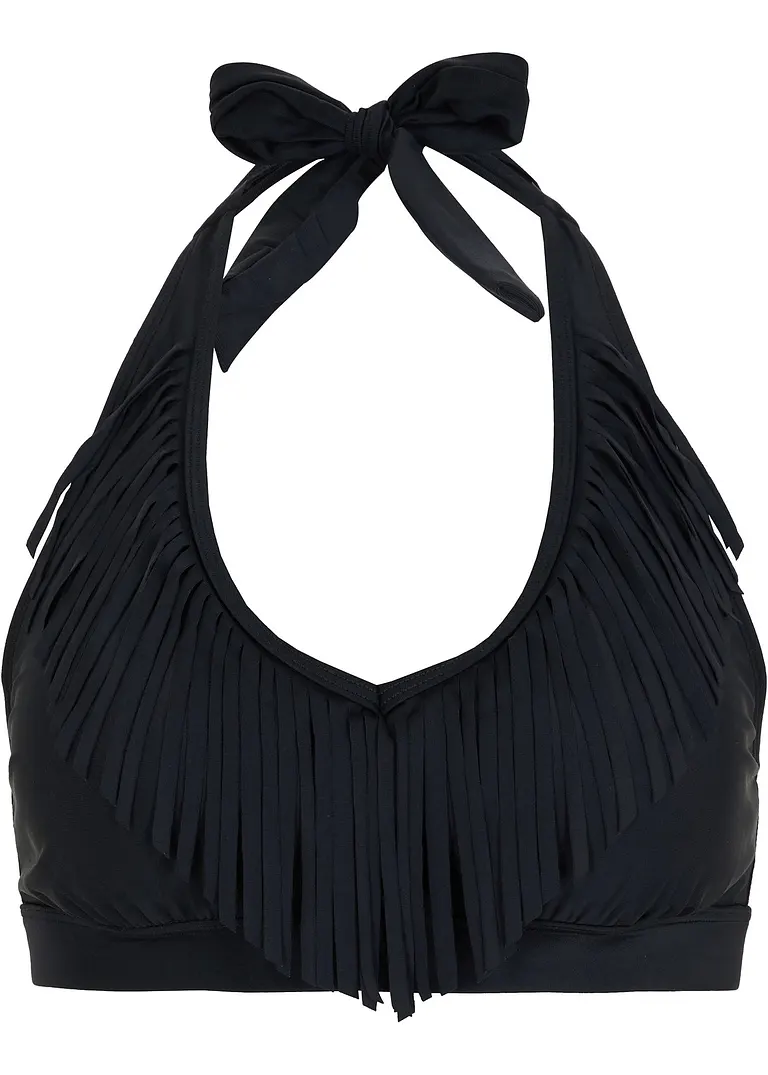 Bustier Bikini Oberteil in schwarz von vorne - bonprix
