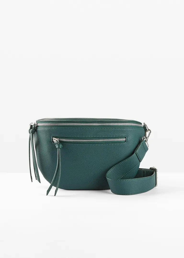 Bauchtasche mit austauschbarem Taschengurt in grün - bonprix