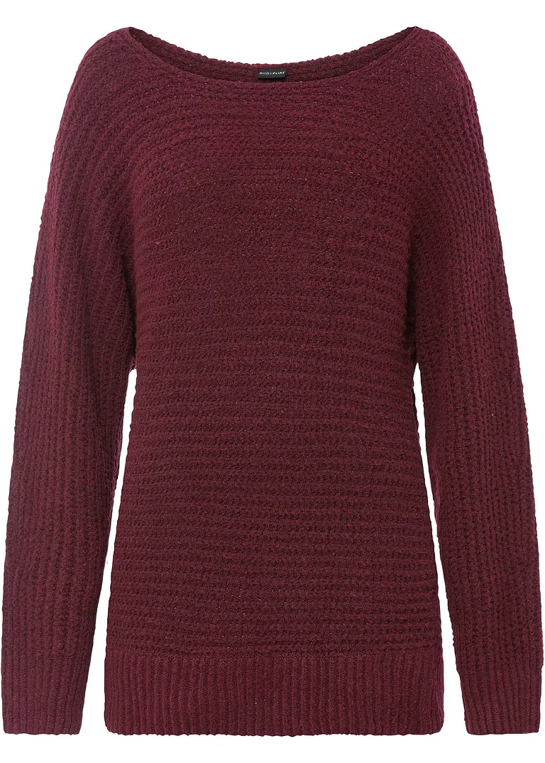 Pullover in rot von vorne - bonprix