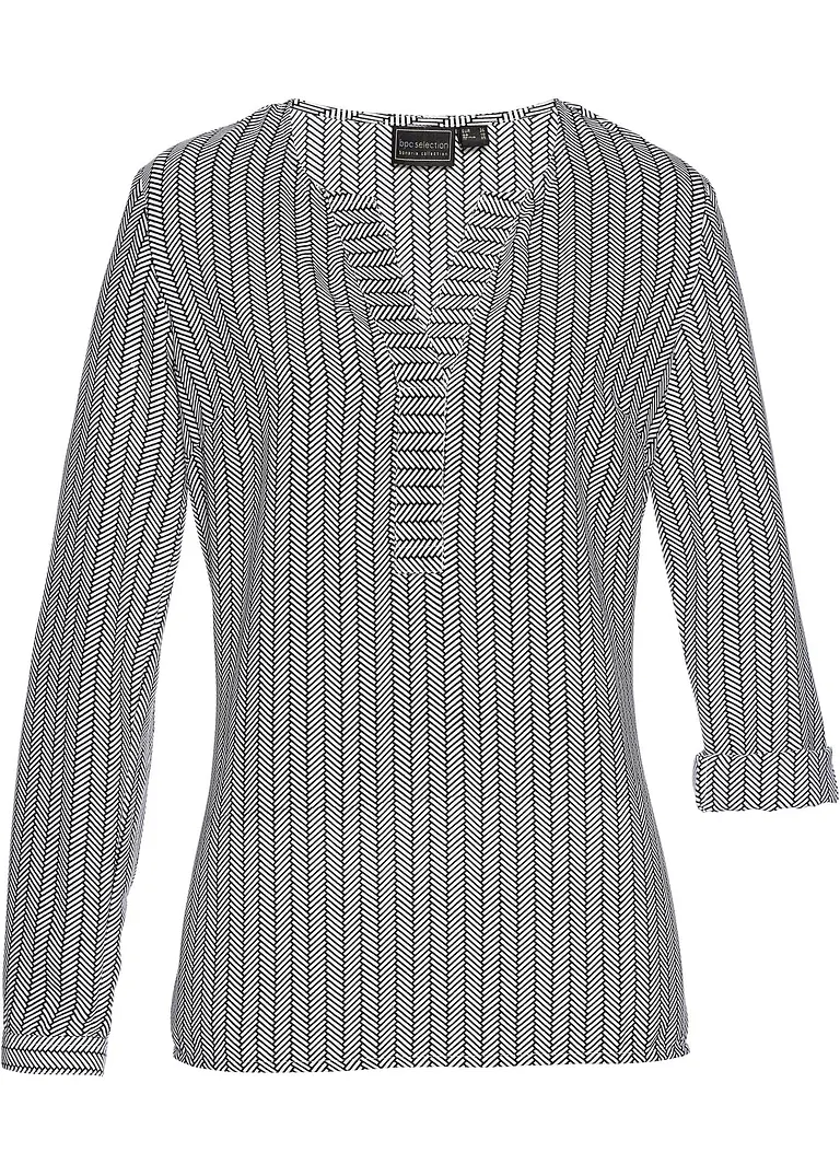 Tunika in schwarz von vorne - bonprix