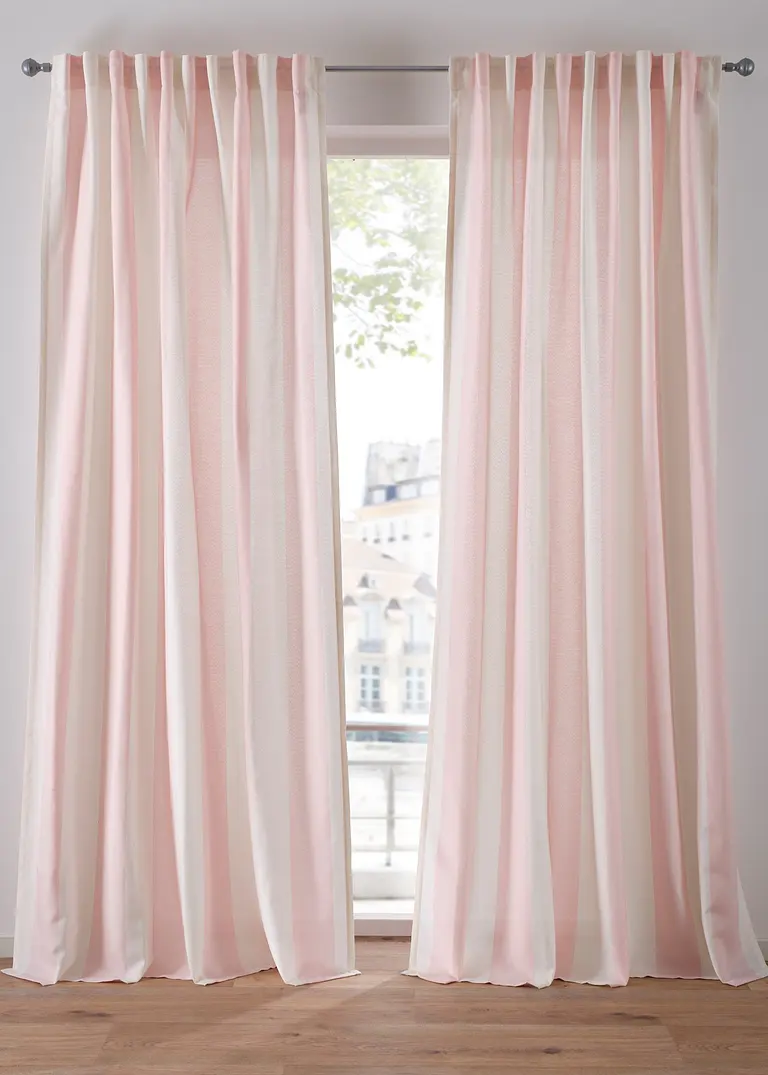 Vorhang mit recyceltem Polyester (1er Pack) in rosa - bonprix