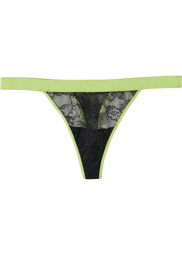 T-String in schwarz von vorne - BODYFLIRT