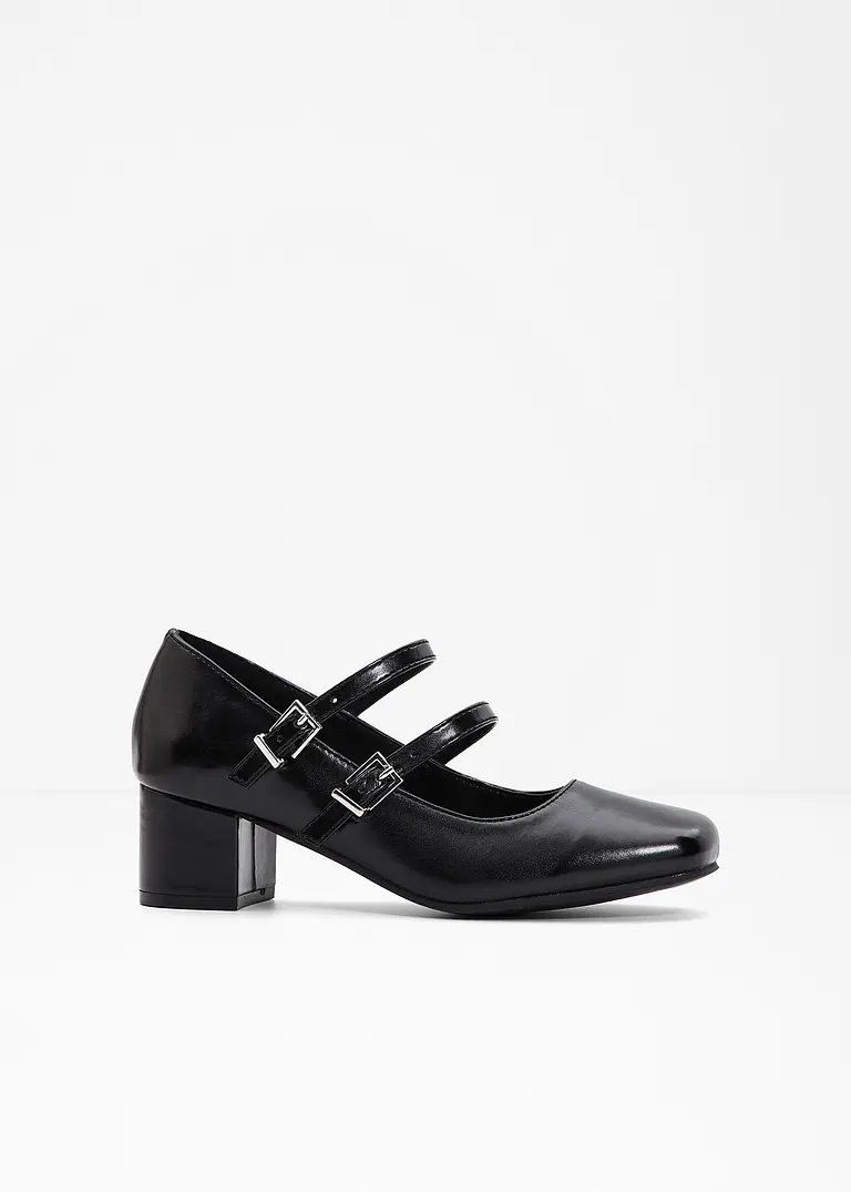 Pumps in schwarz von vorne - bonprix