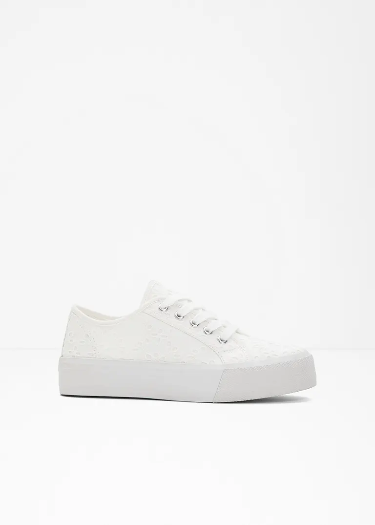Plateau Sneaker in weiß - bonprix