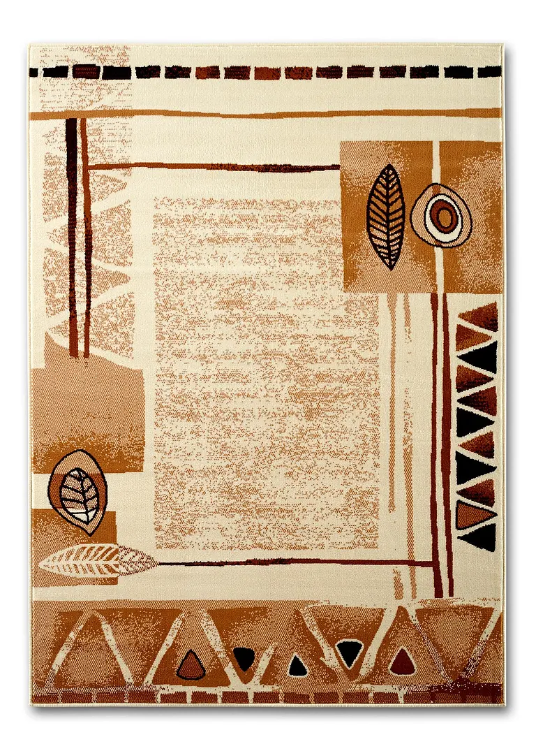 Teppich mit Ethnomuster in beige - bonprix
