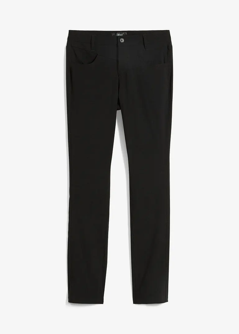 Bengalin-Stretch-Hose, Straight in schwarz von vorne - bonprix