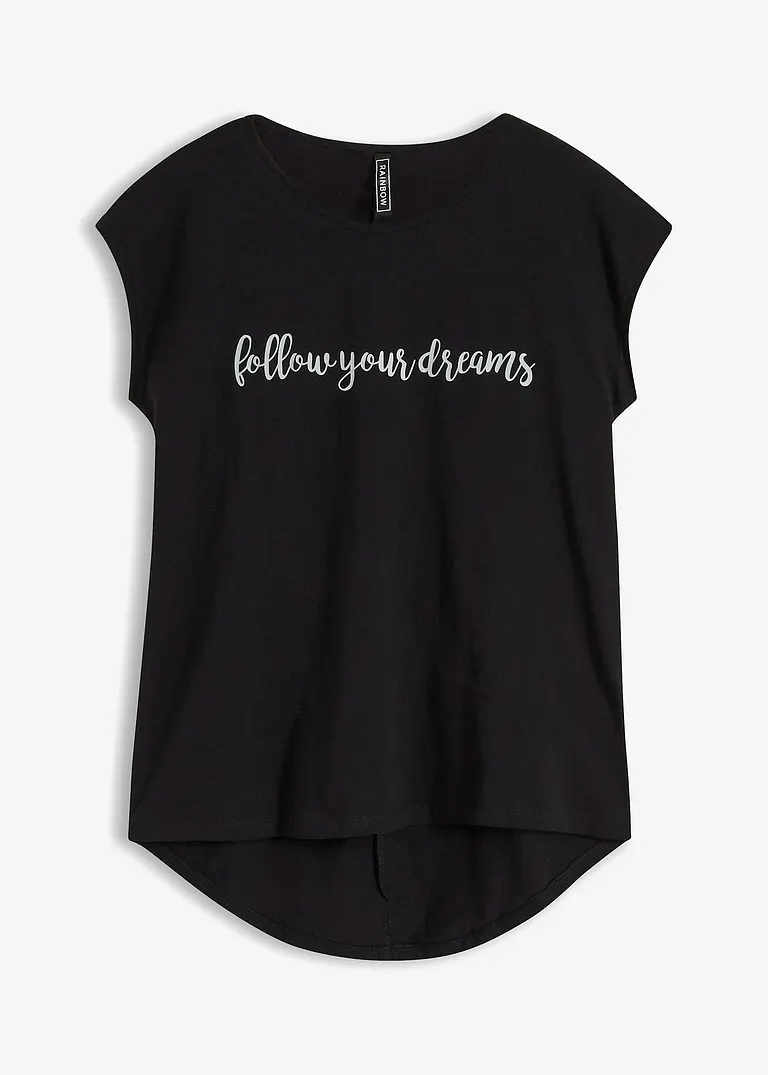 Shirt in schwarz von vorne - bonprix
