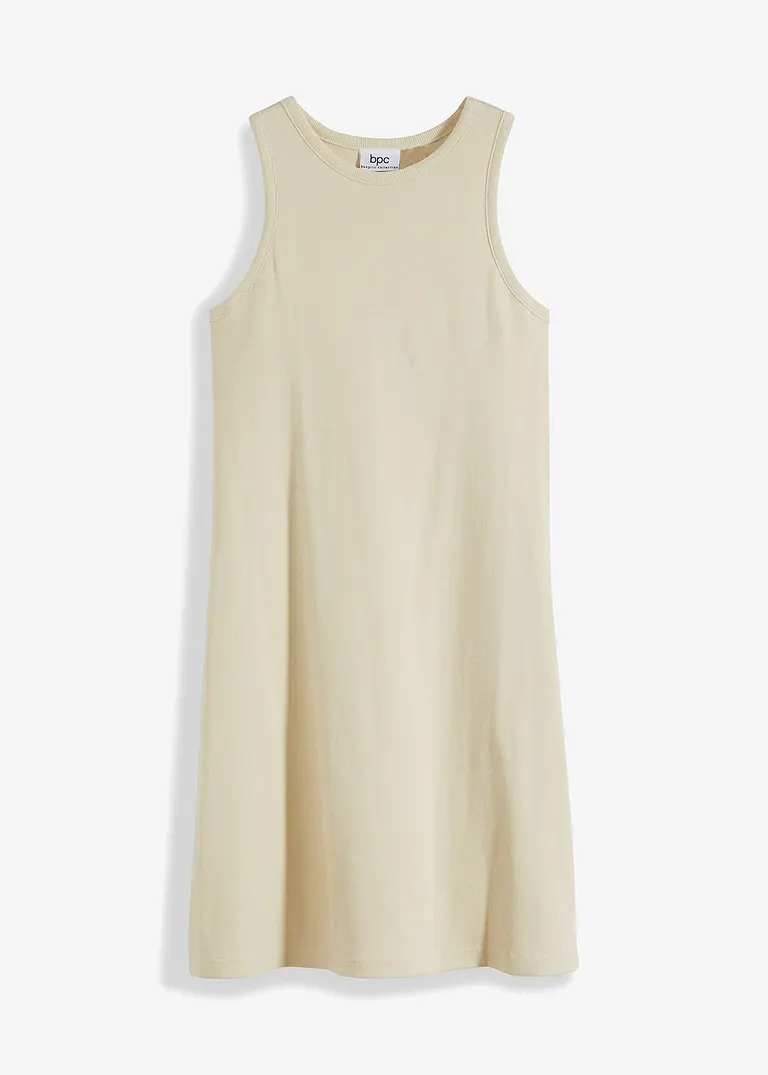 Minikleid in beige von vorne - bonprix