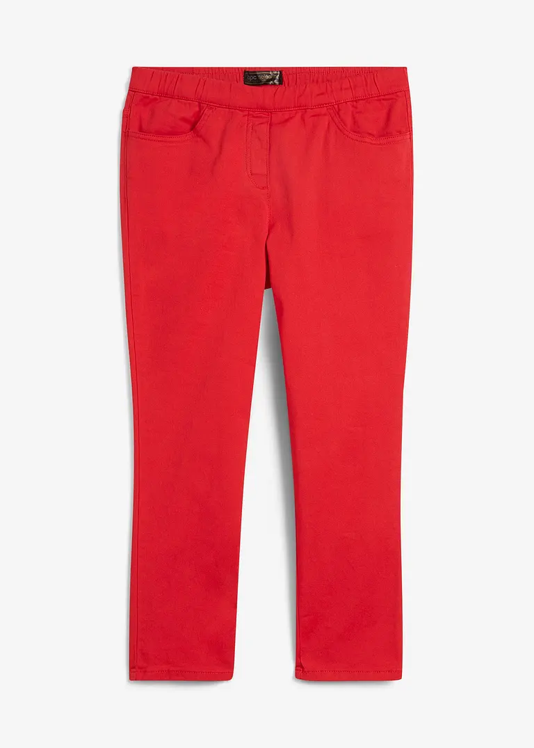 7/8 Schlupfhose mit Stretch in rot von vorne - bonprix