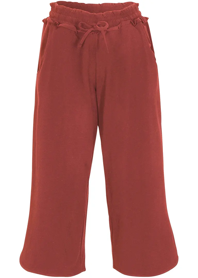 Jersey-Hose aus Baumwolle in rot - bonprix