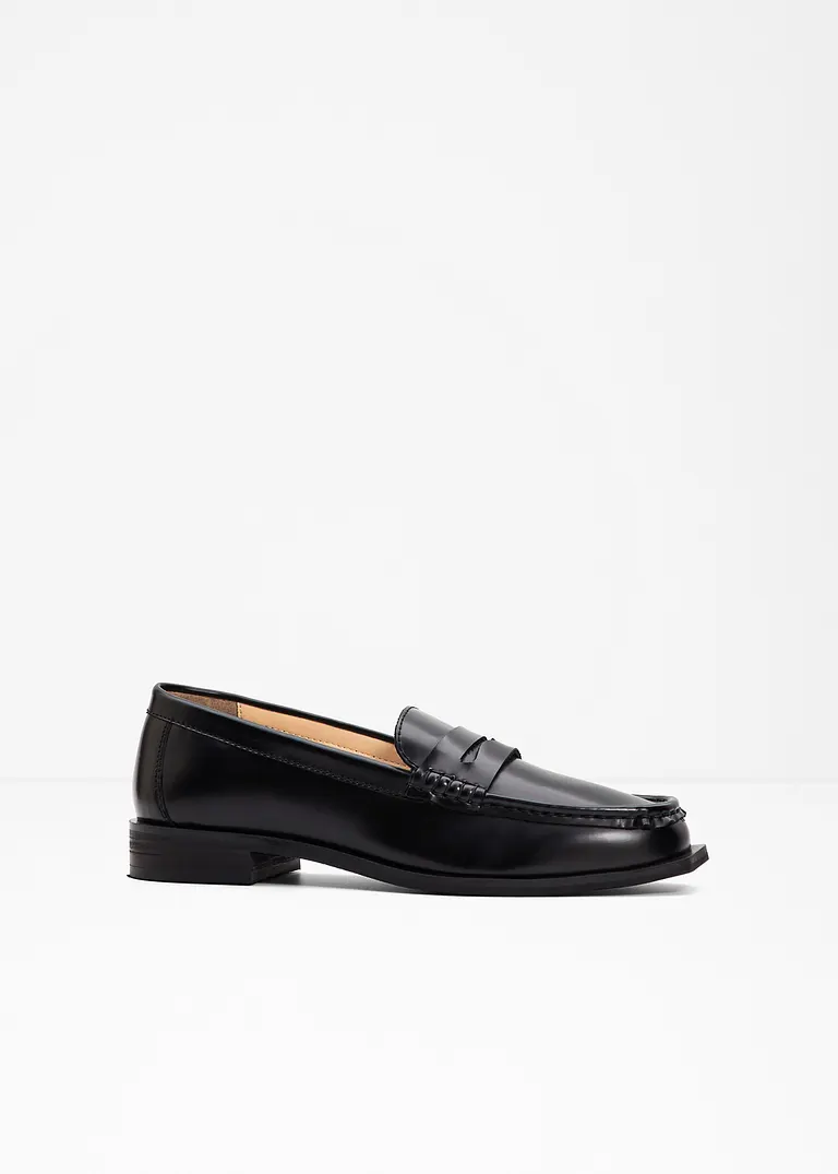 Loafer in schwarz von vorne - bonprix