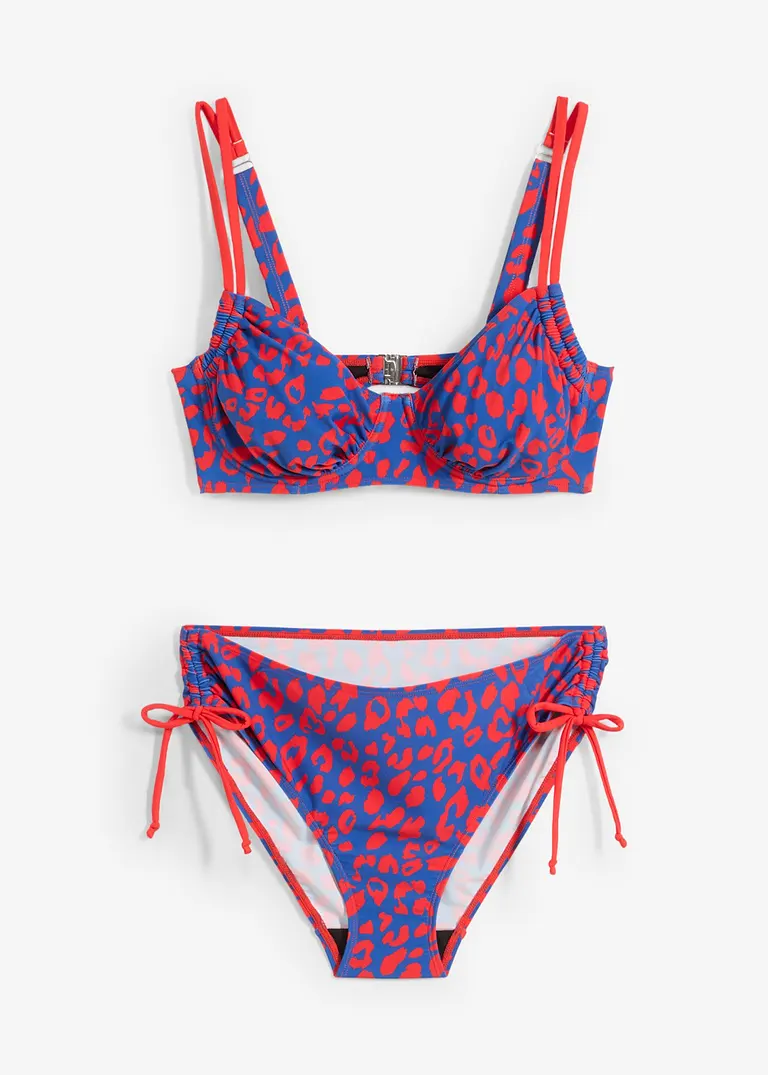 Bügel Bikini (2-tlg.Set) in blau von vorne - bonprix
